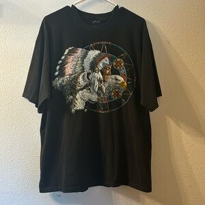 VTG Native American with wolf and eagle tee size XL